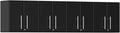 4-Piece Garage Wall Cabinet Kit in Midnight Black Metallic D798093