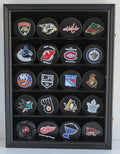 Hockey Puck Display Case Shadow Box Wall Cabinet with UV Protection Door J724