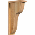 6x22W x 12x22D x 24x22H Carmel Rough Sawn Corbel with Backplate, Western Red Cedar B623