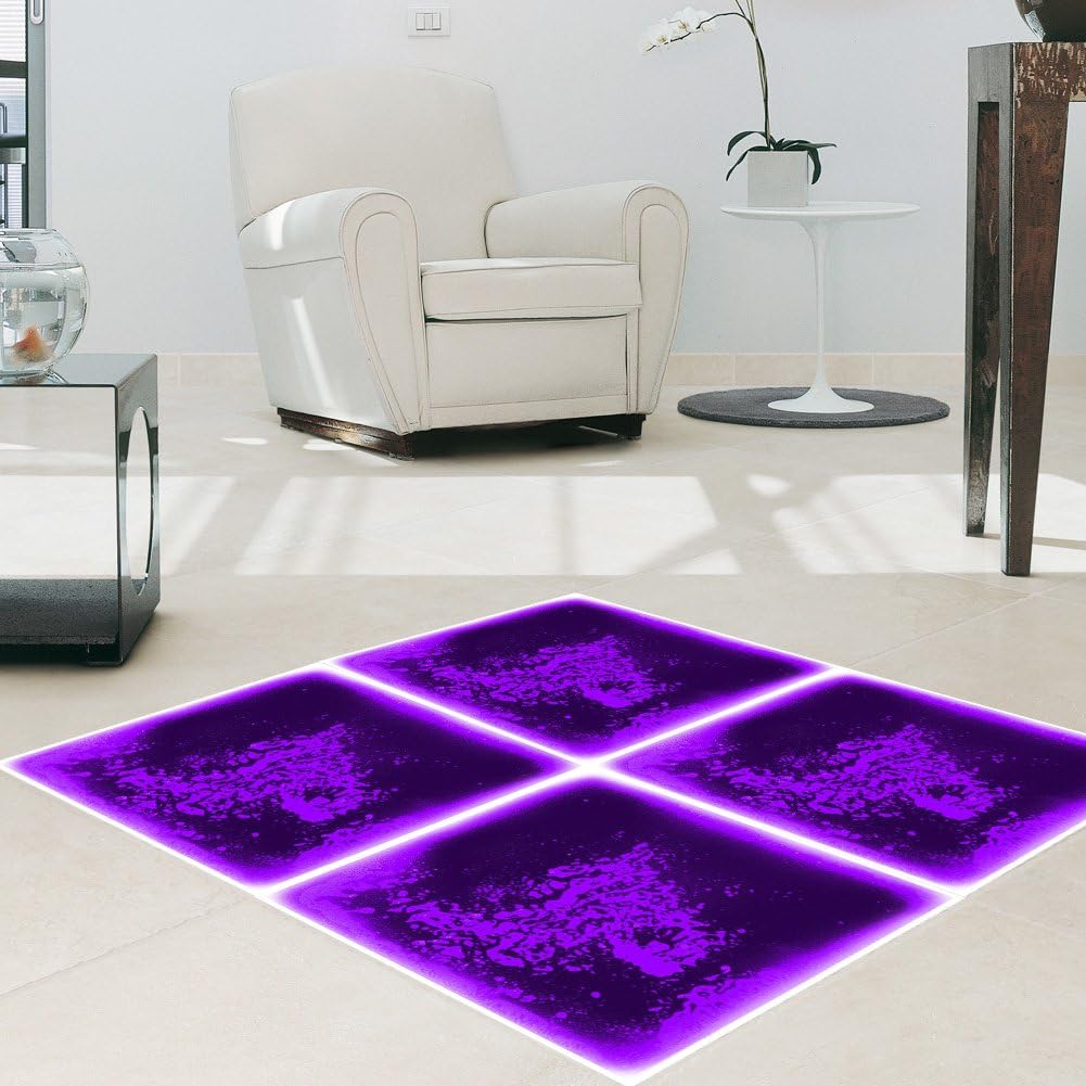 Purple Liquid Encased Floor Tile M874728