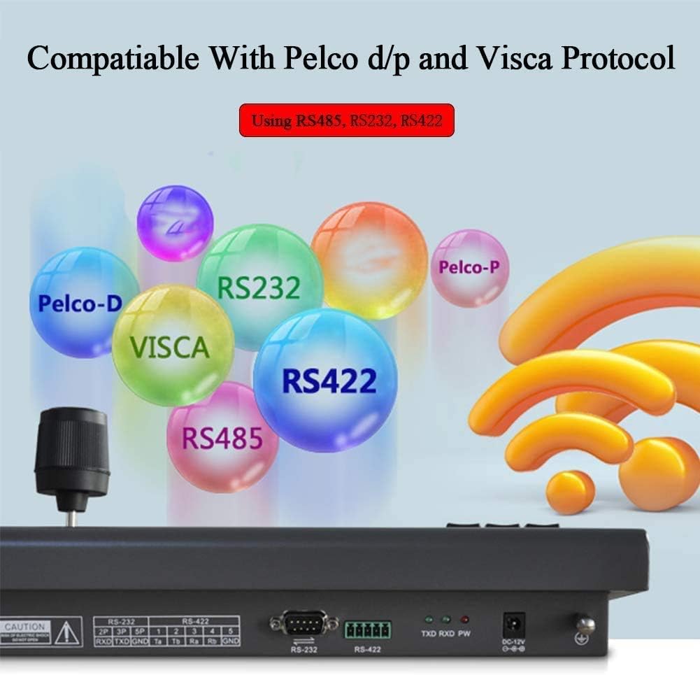 PTZ Controller with VISCA/PELCO D/P PTZ Joystick with RS485, RS442, RS232 K343109