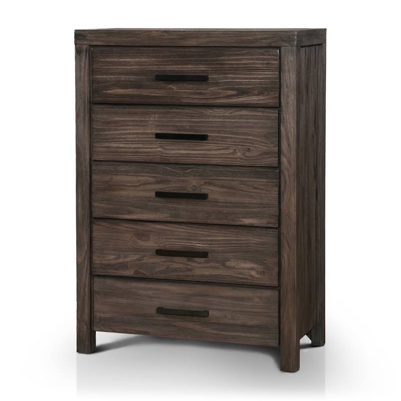 Rustic Brown 5 Drawer Chest K5075