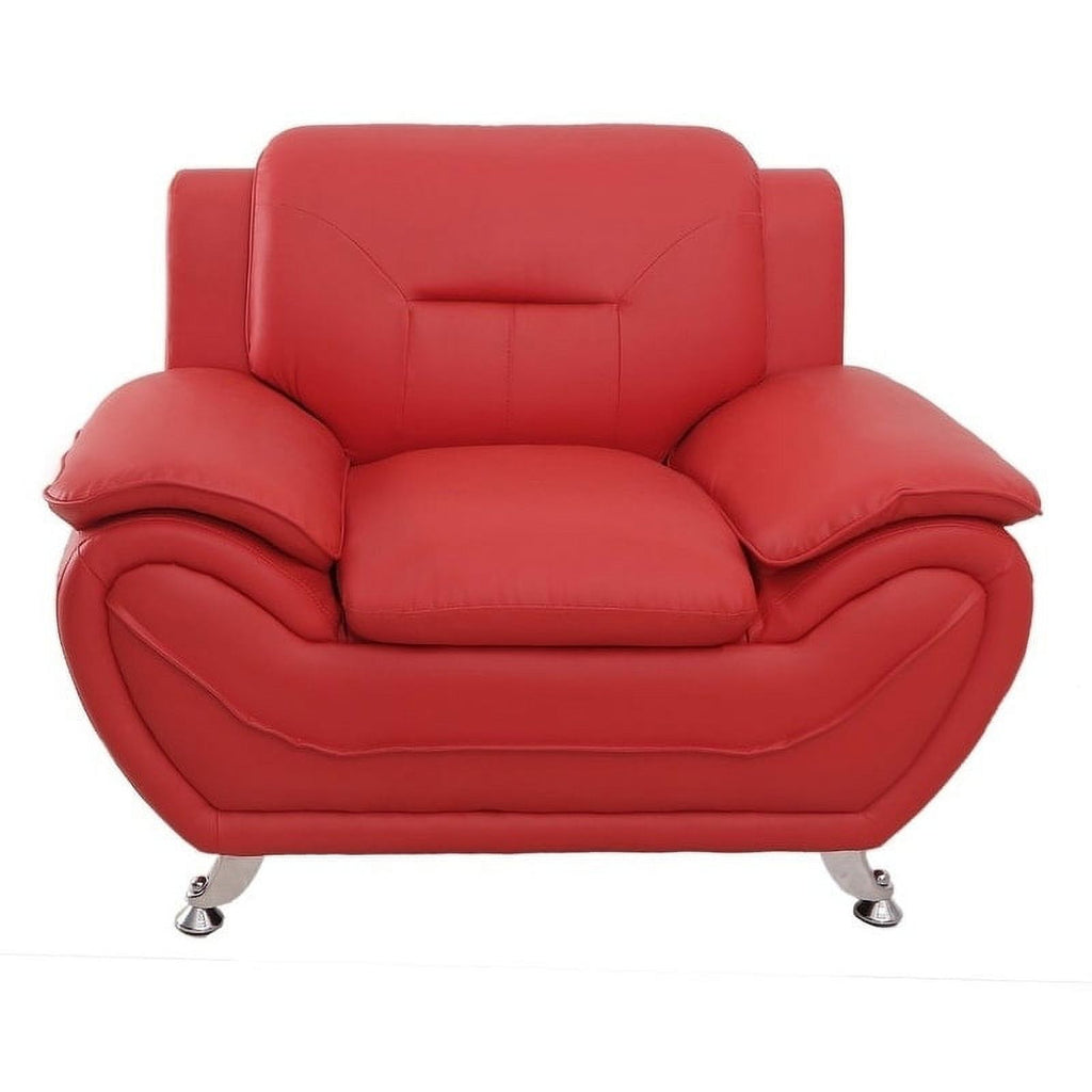 Grey Faux Leather Upholstered Club Chair L7030