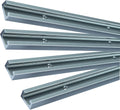 36'' Blue T-Tracks for Woodworking, 4 PCS Predrilled Universal T Track, Fine Sandblast Anodized, with Flat Head Wood Screws P851599