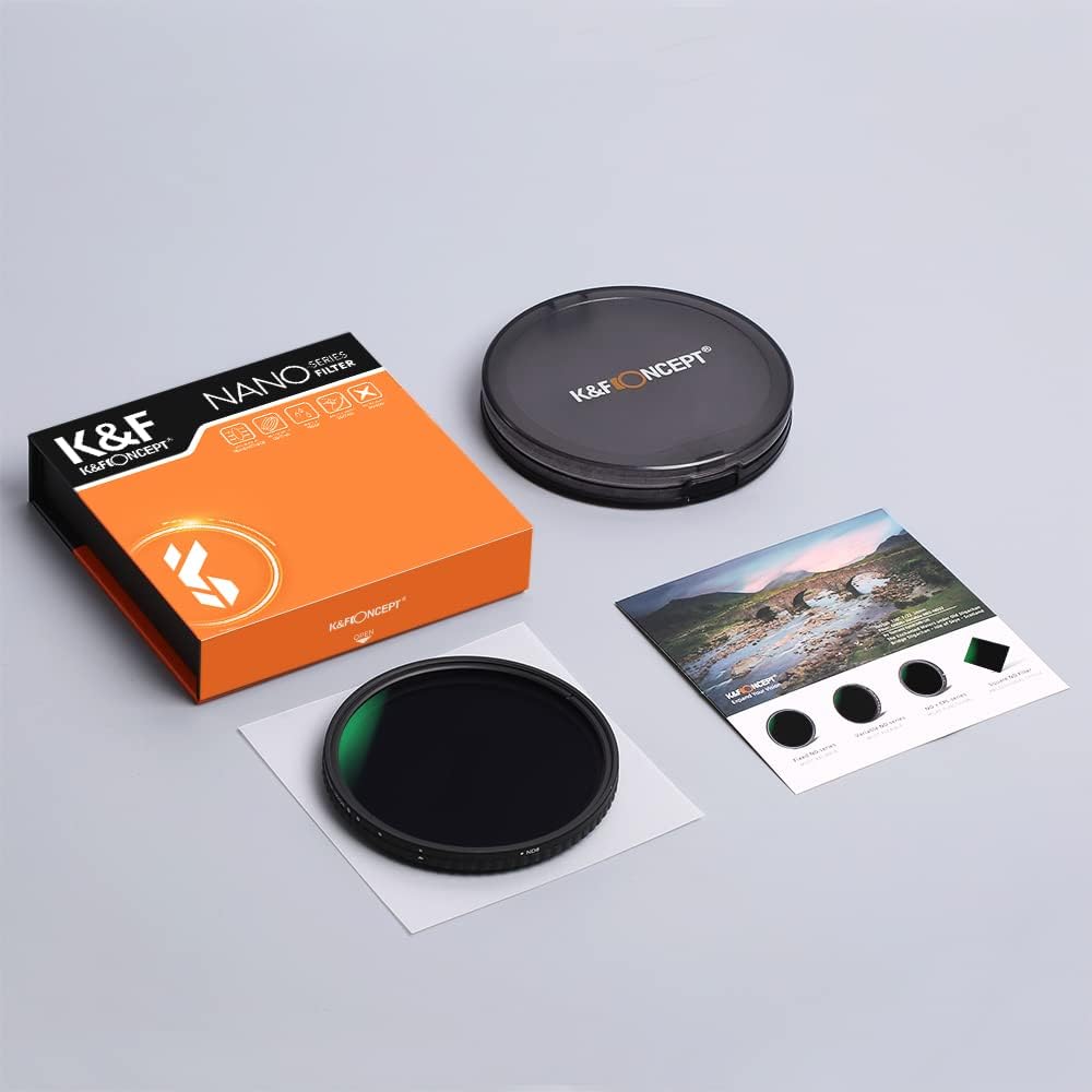 52mm Variable ND Filter ND32-ND512 HD Neutral Density Lens Filter D1793