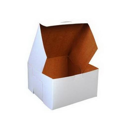White Paperboard Bakery Boxes 7 x 7 x 3 250-carton M806154