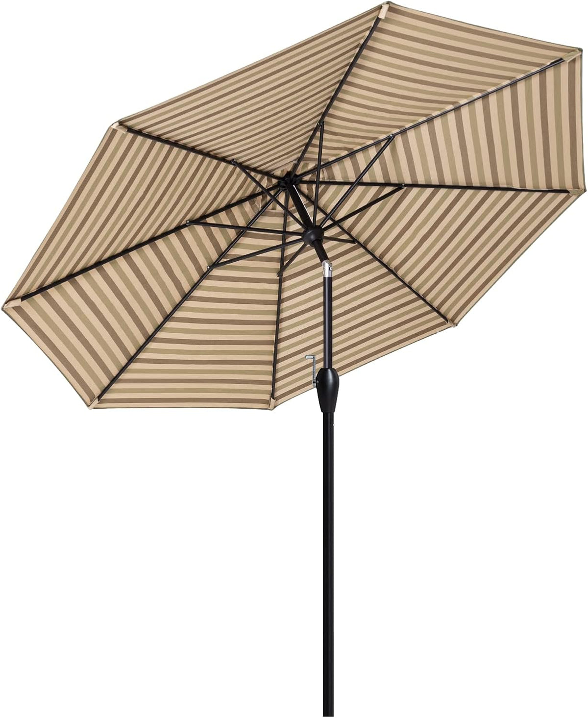 Beige 9 ft Patio Umbrella with Nonfading Canopy D907962