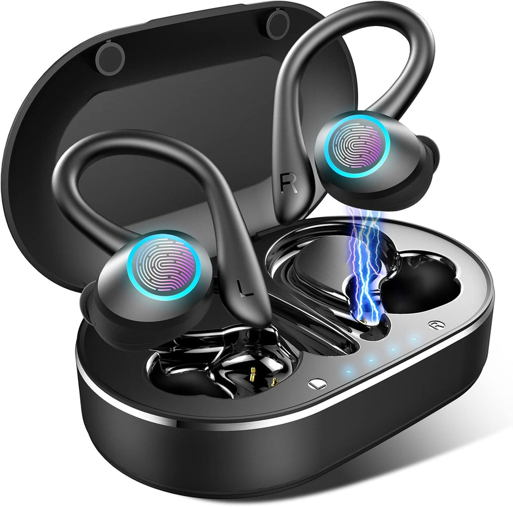 Wireless Bluetooth 5.1 Sport Earbuds with Earhooks, IP7 Waterproof, Pack of 2 C803