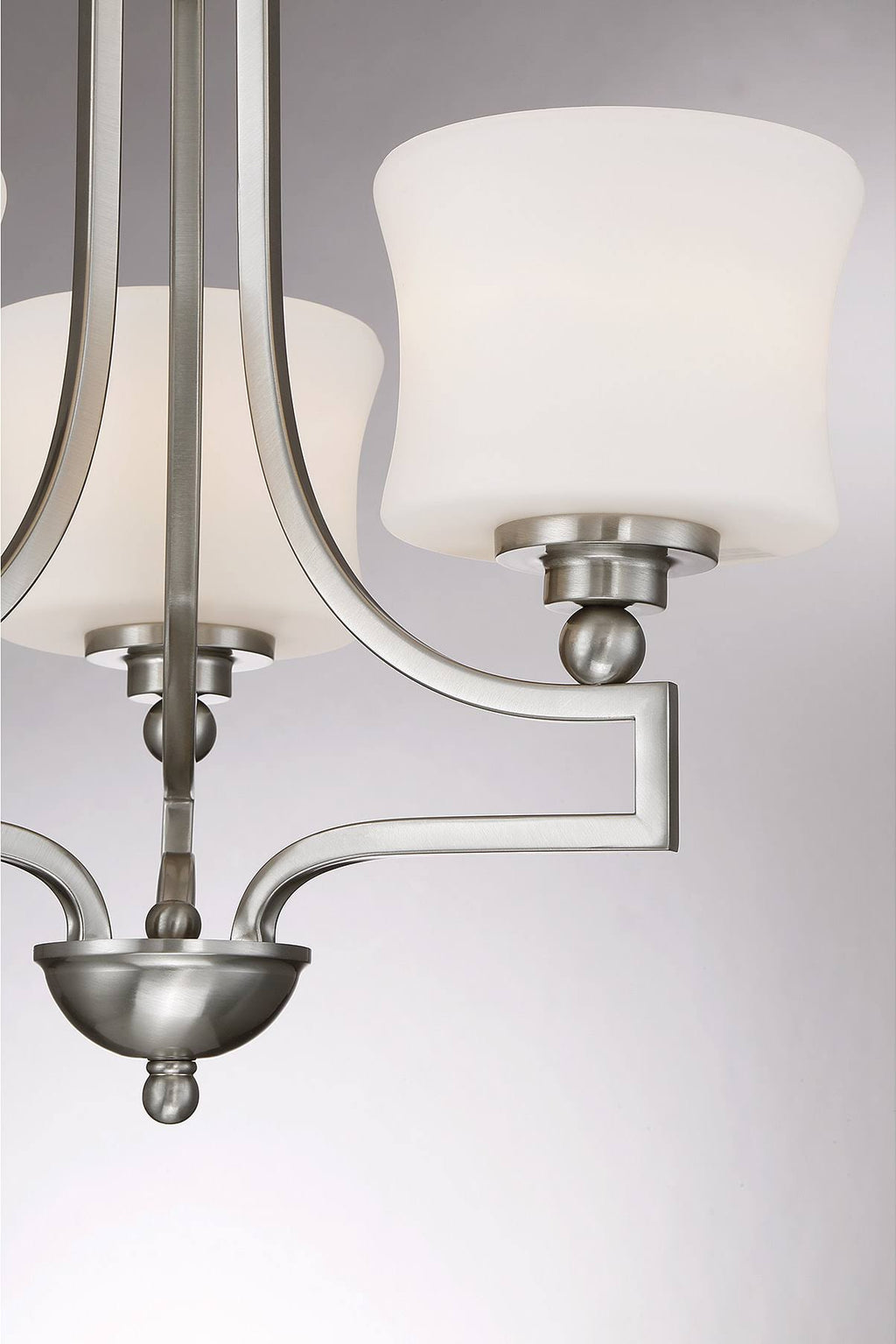 Satin Nickel 3 Light Semi Flush C322