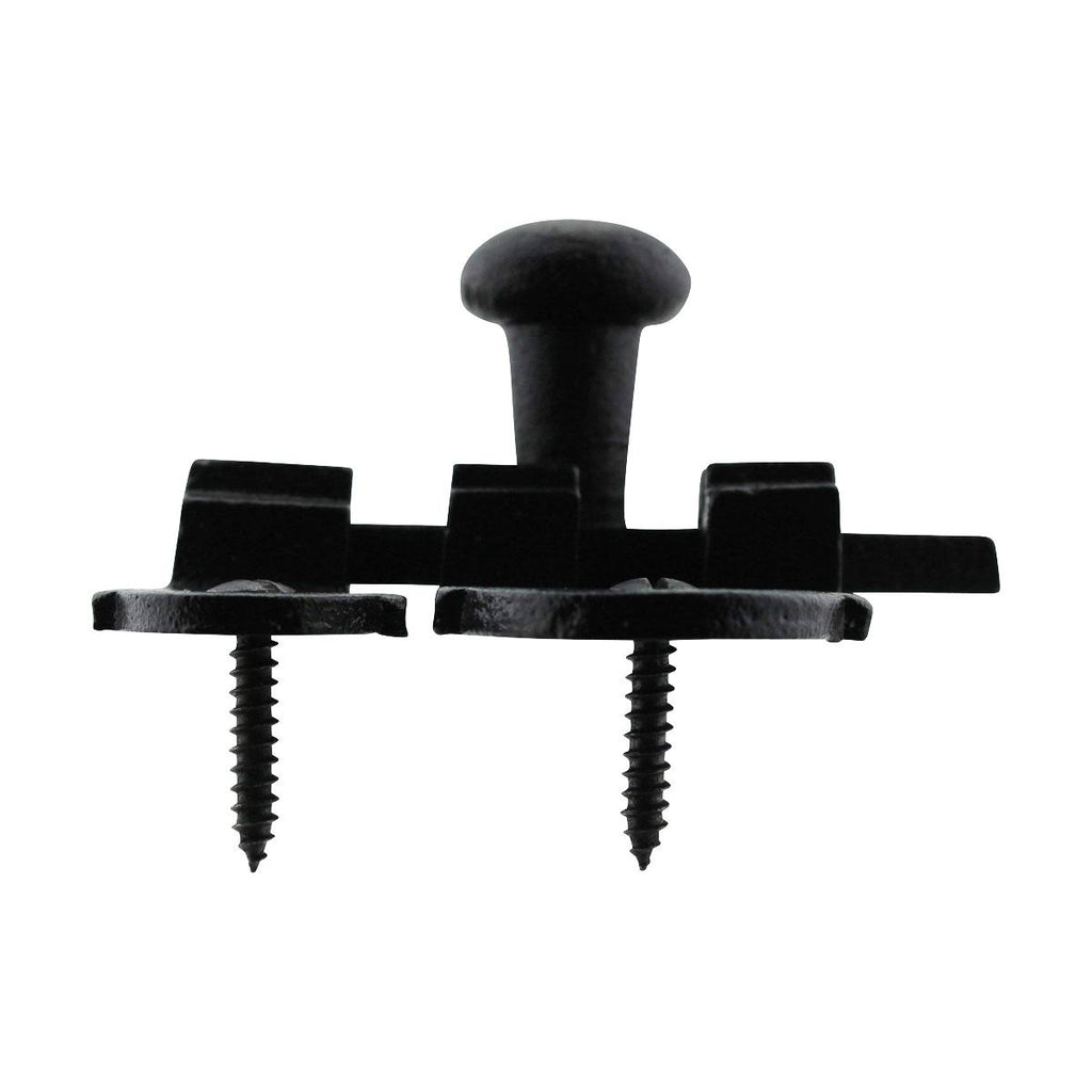 Black Iron Cabinet Latch 3 1/4 inch x 1 1/4 inch Pack of 8 K443