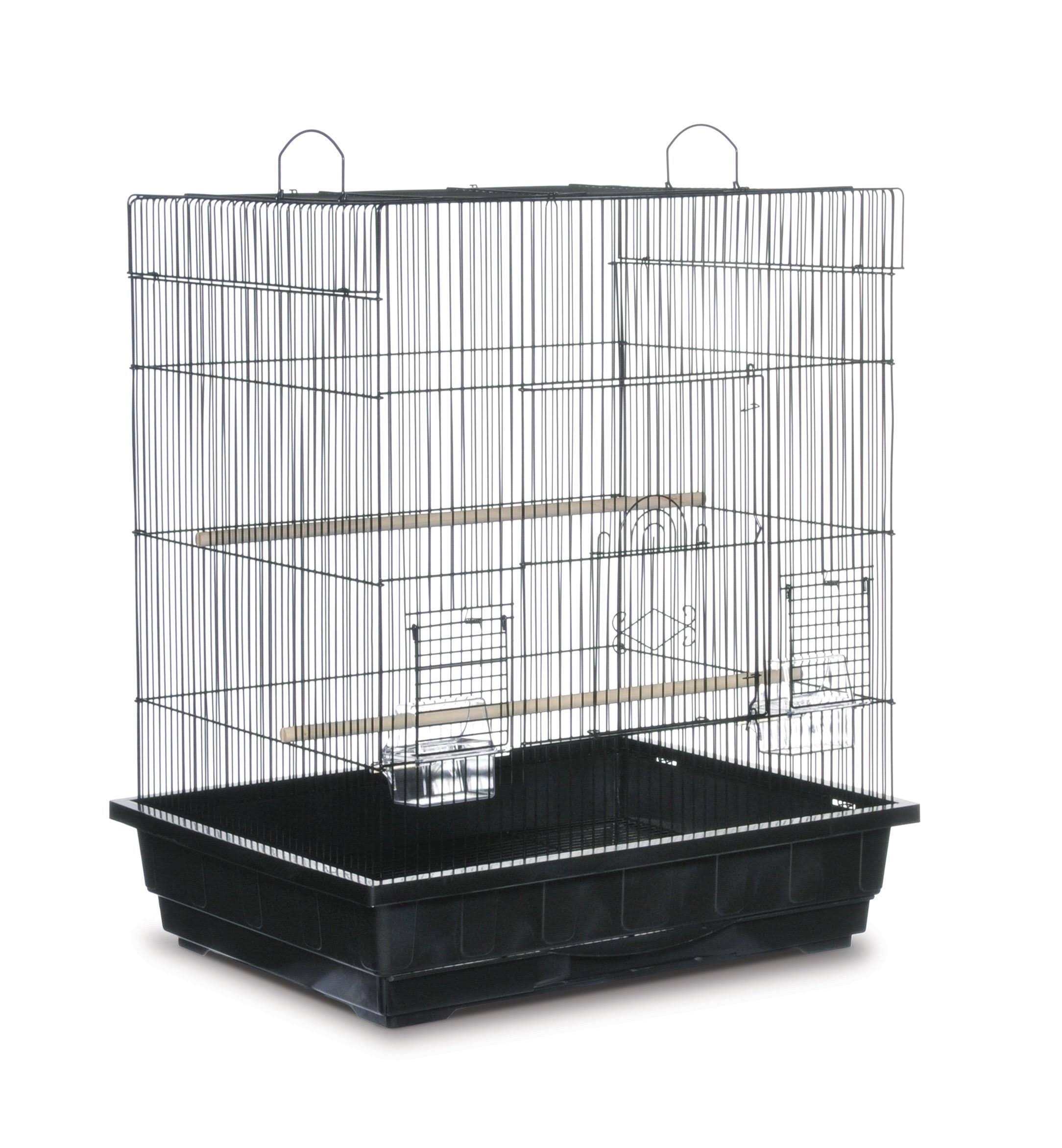 Black Square Roof Parakeet Cage G984