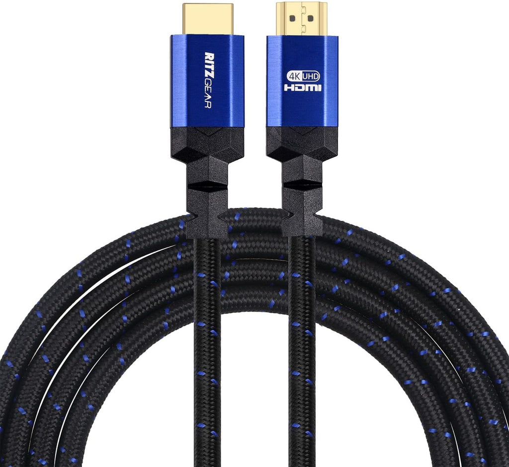 4K HDMI Cable 8 ft [10-Pack] - Green - Braided Nylon Cord & 24K Gold Plated Connectors F936