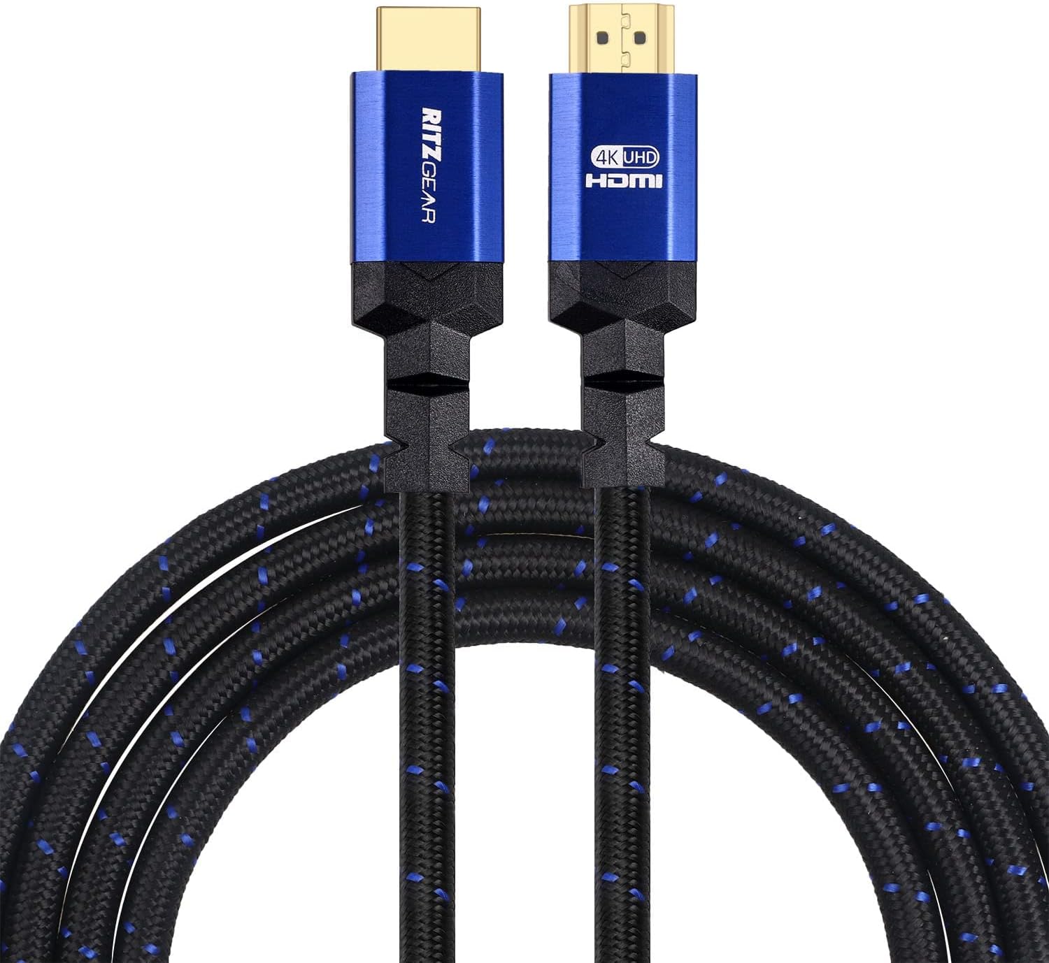 4K HDMI Cable 8 ft [10-Pack] - Green - Braided Nylon Cord & 24K Gold Plated Connectors F936