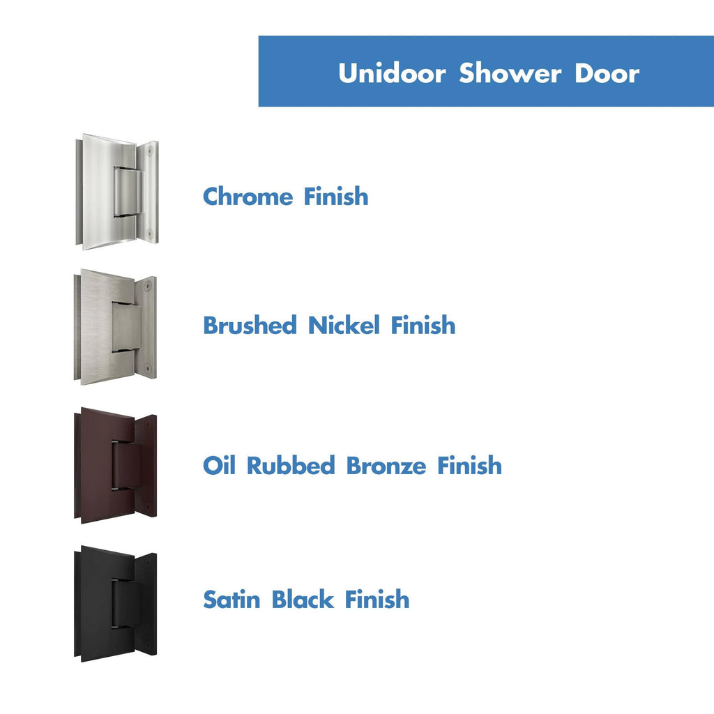 Frameless Hinged Shower Door Chrome Y807