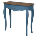 Antique Blue 1 Drawer Console Table J919