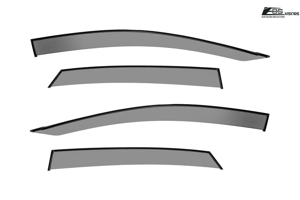 Smoke Tinted Tape-On Side Window Deflectors Rain Guard O83288