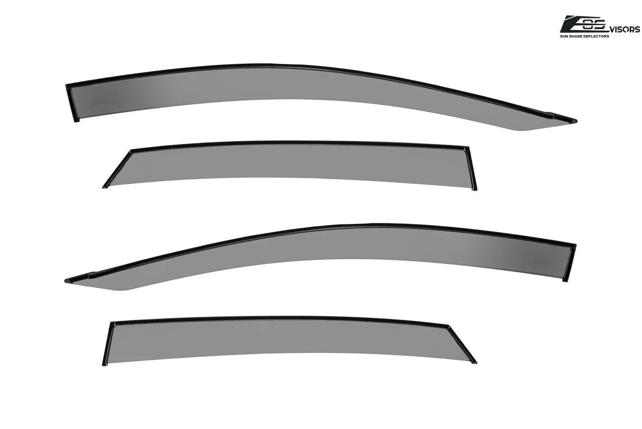 Smoke Tinted Tape-On Side Window Deflectors Rain Guard O83288