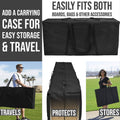 Black Nail Cornhole Set with Carrying Case K9960