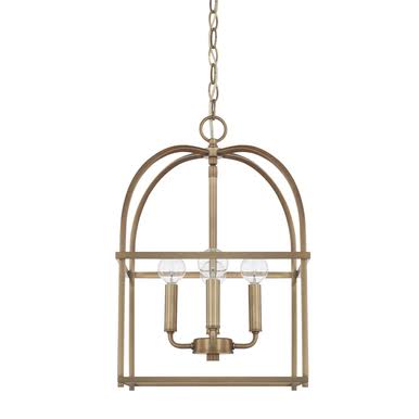 4 Light Foyer Aged Brass H6716