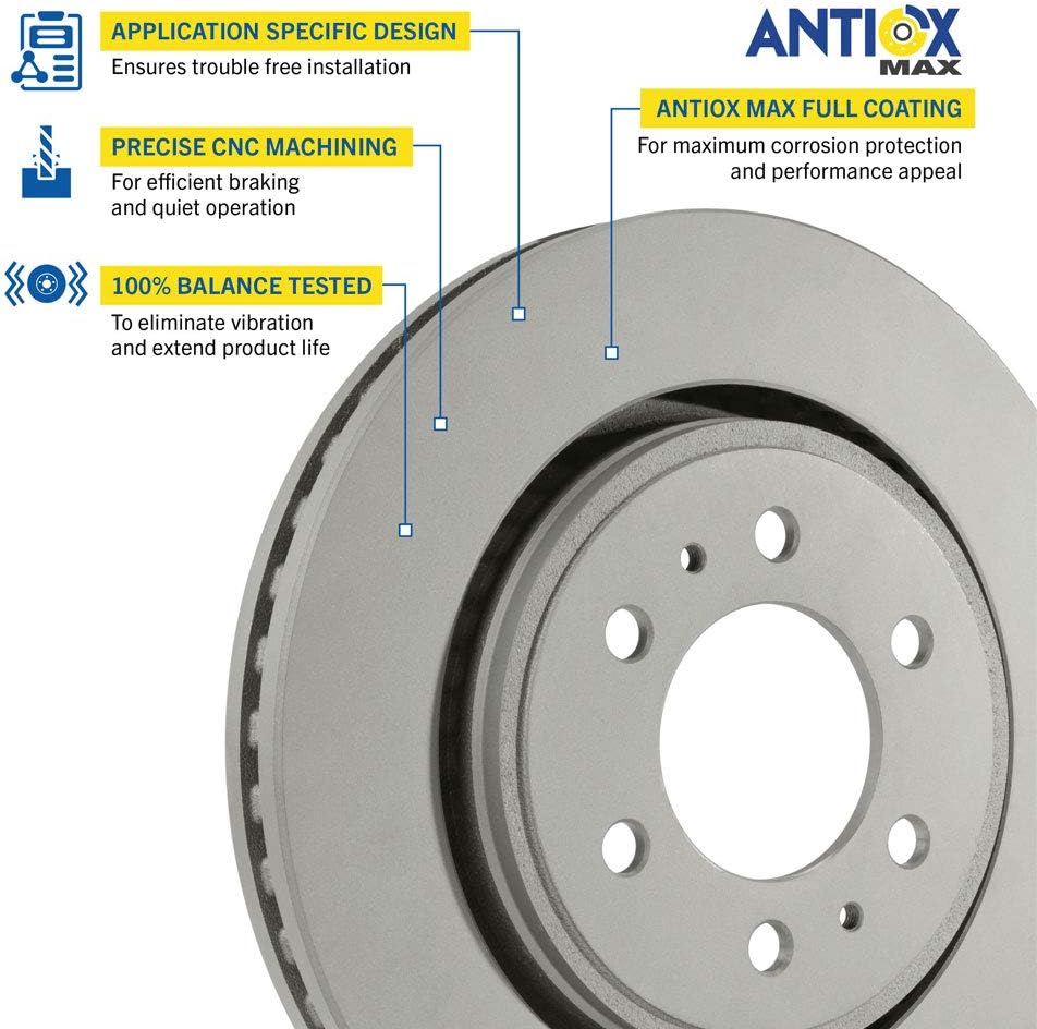 Rear Brake Calipers Rotors Ceramic Pads U56740