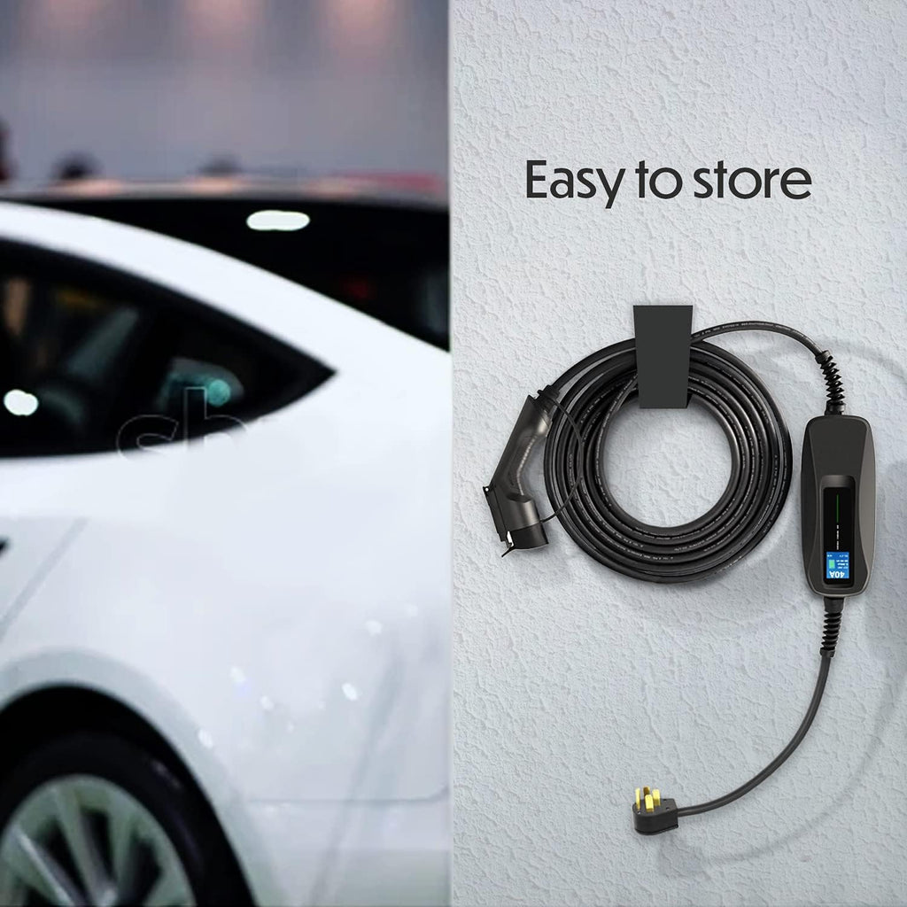 240V 40 Amp Level 2 EV Charger with 18ft Extension Cord T246