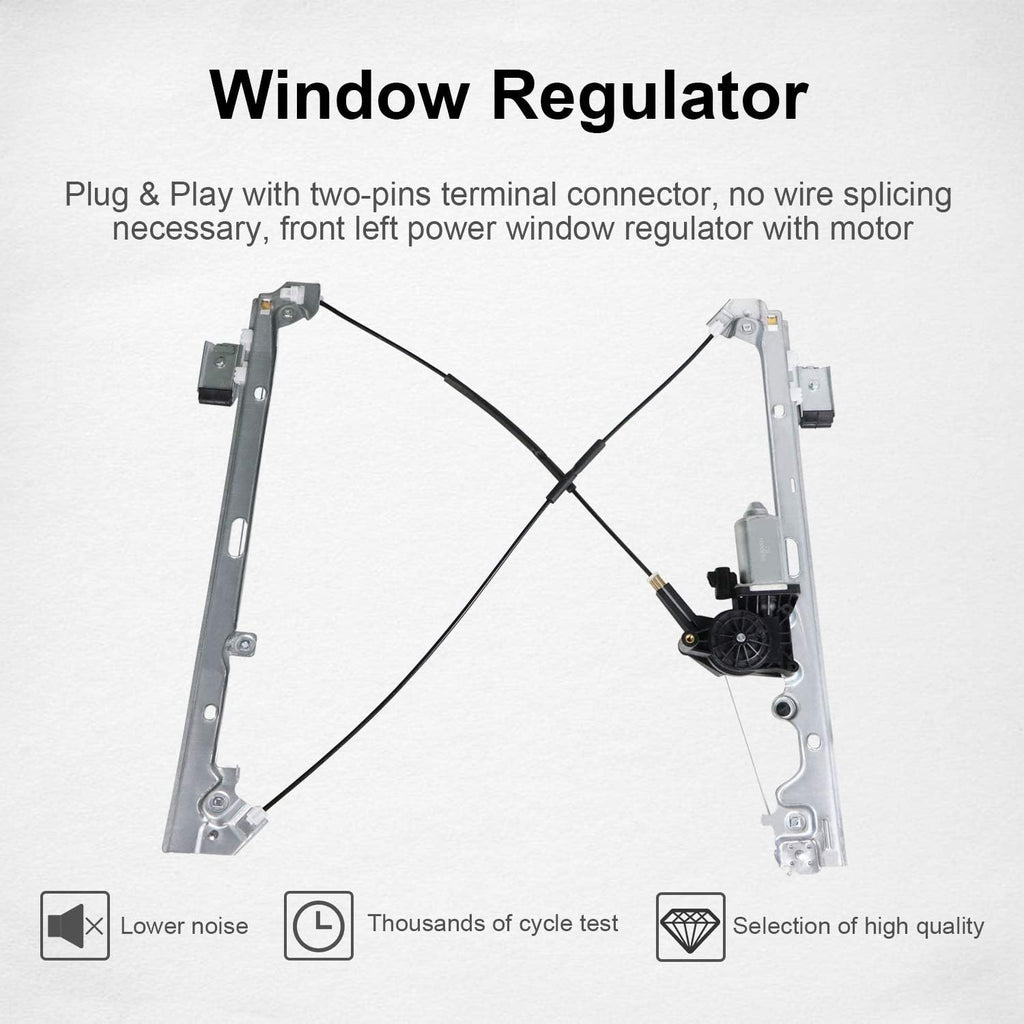 Front Left Power Window Regulator with Motor Assembly Pack of 2 N70819