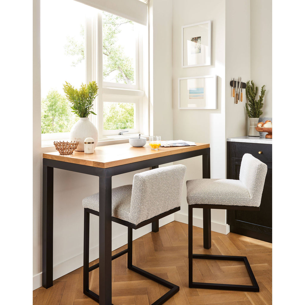 Modern Parsons Counter Table in Grey C62989