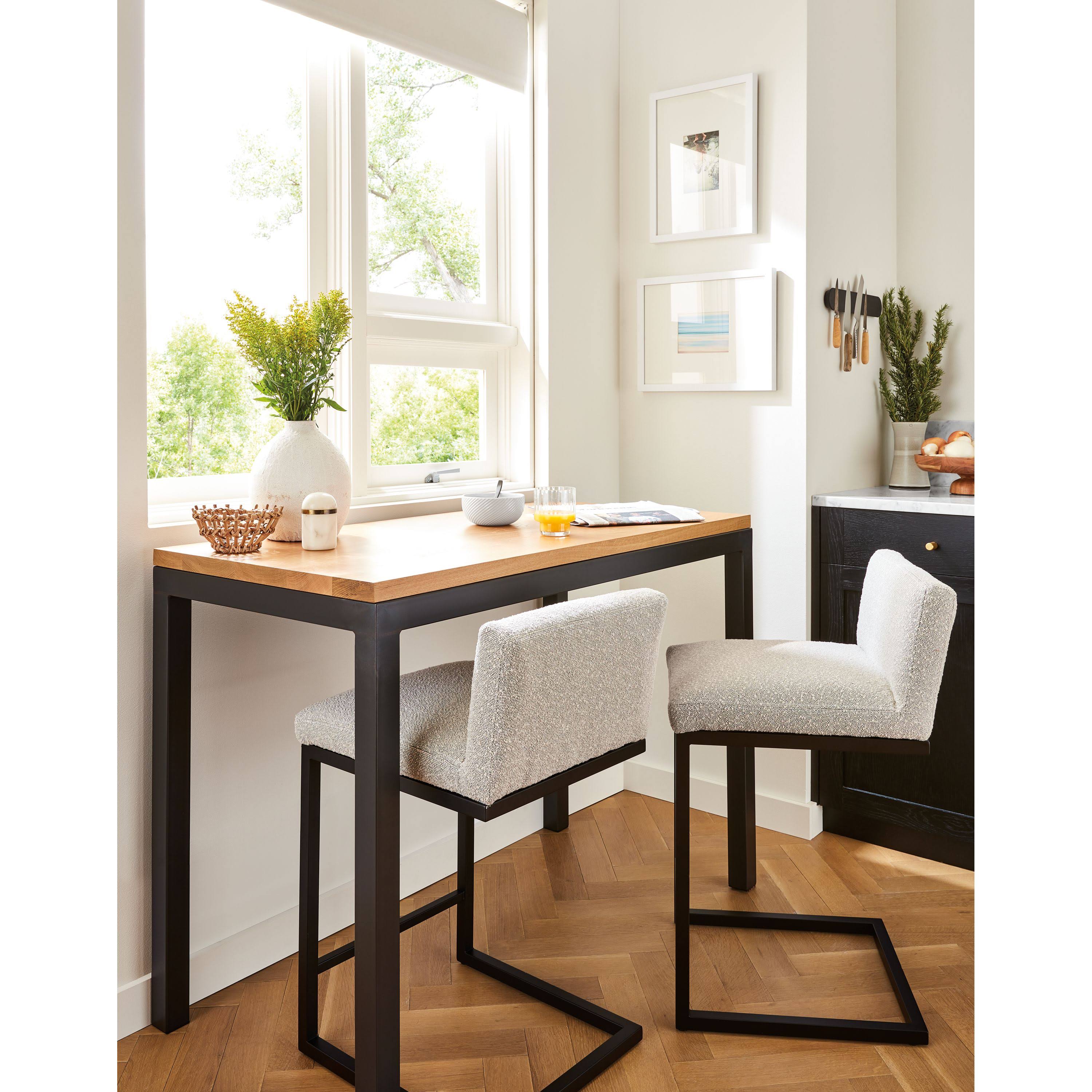 Modern Parsons Counter Table in Grey C62989