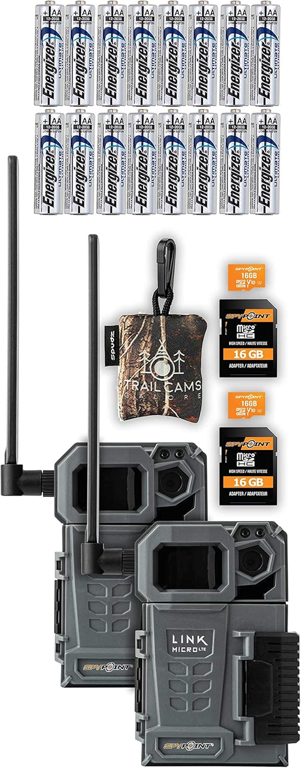 Cellular Trail Camera Twin Pack with Two SD Cards and Batteries J34025