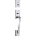 Satin Chrome Keyed Entry Handleset with SmartKey U145