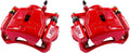 Red Powder Coated Semi-Loaded Caliper Assembly Pair Set B3720