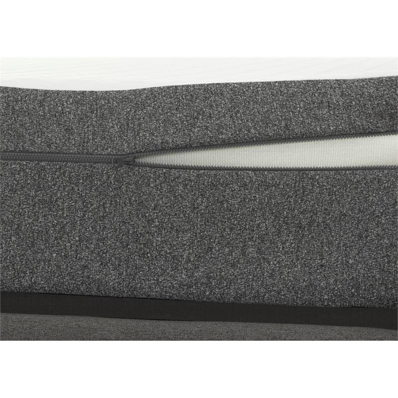 White Twin Long Gel Mattress and Bed Base U378189