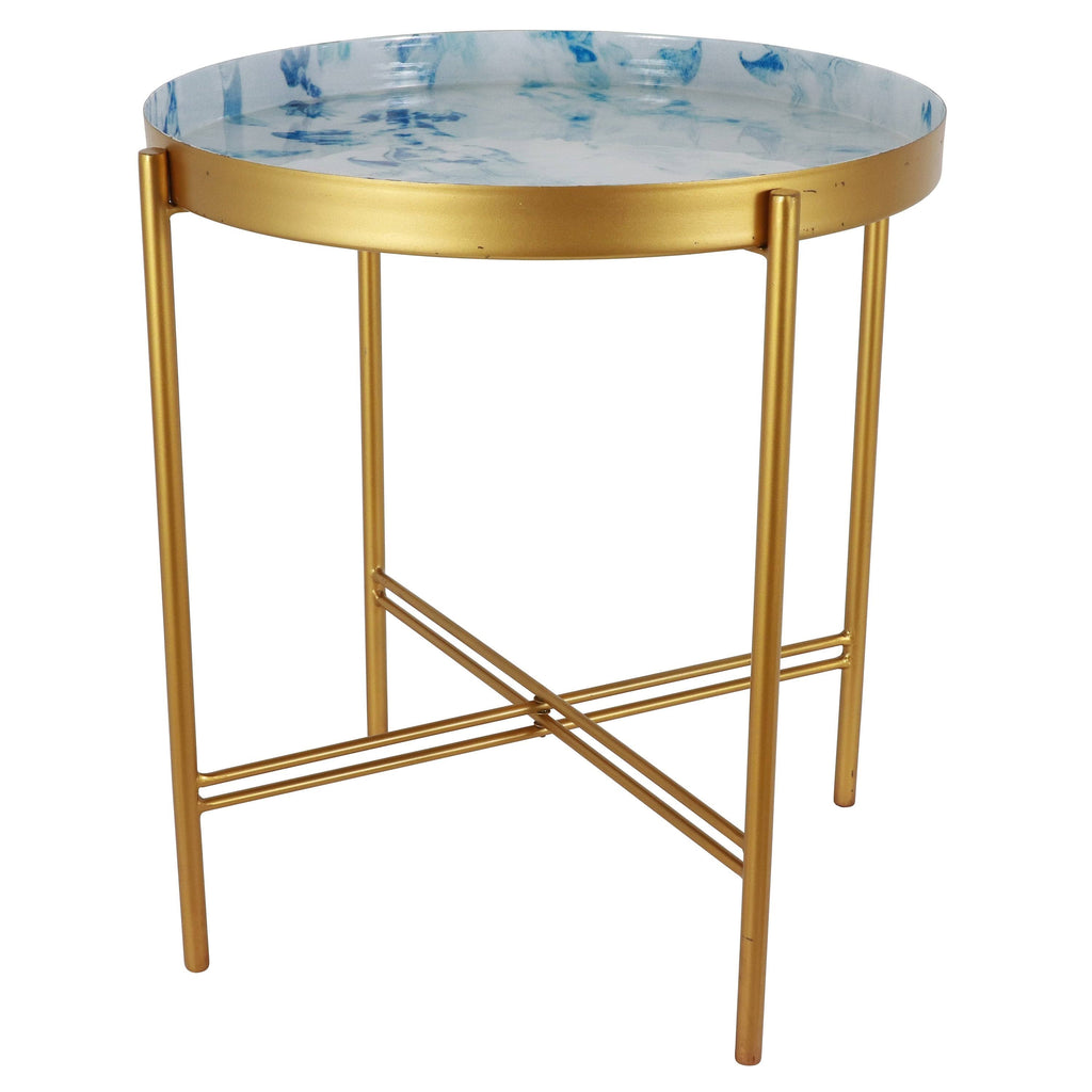 Gold Folding Accent Table V6356