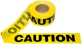Yellow Caution Barricade Tape, 3 in. x 1000 ft. Roll (Pack of 12) N43336