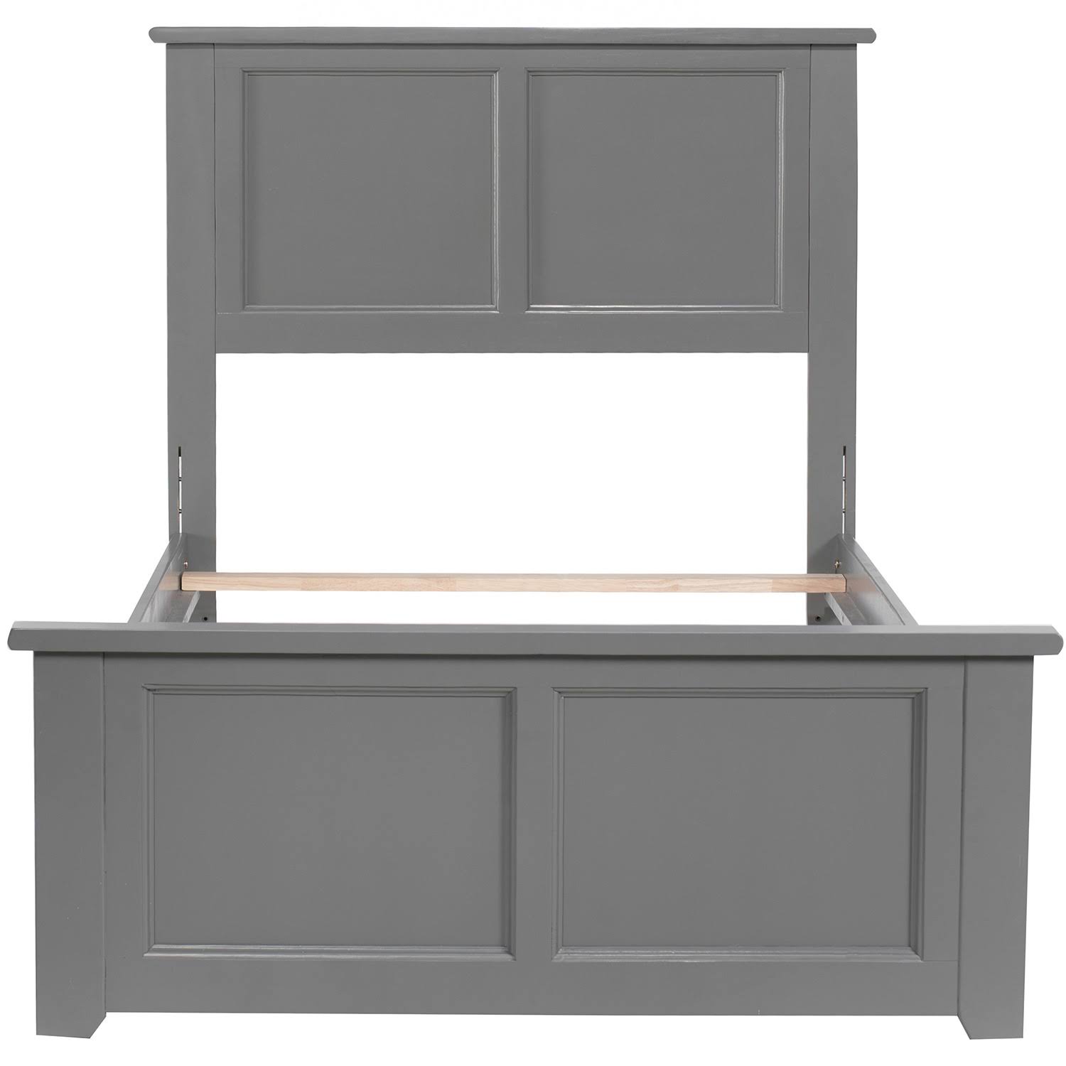 Twin Traditional Bed with Foot Board in Atlantic Grey D60596