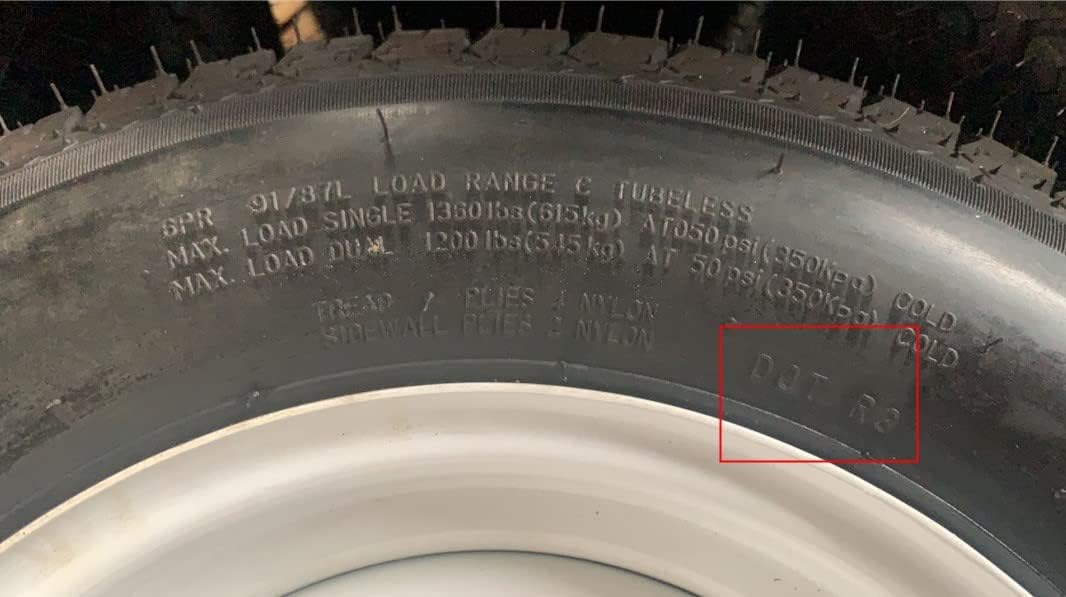ST175/80R13 Trailer Tires 8PR Load Range D Tubeless Pack of 2 B90033