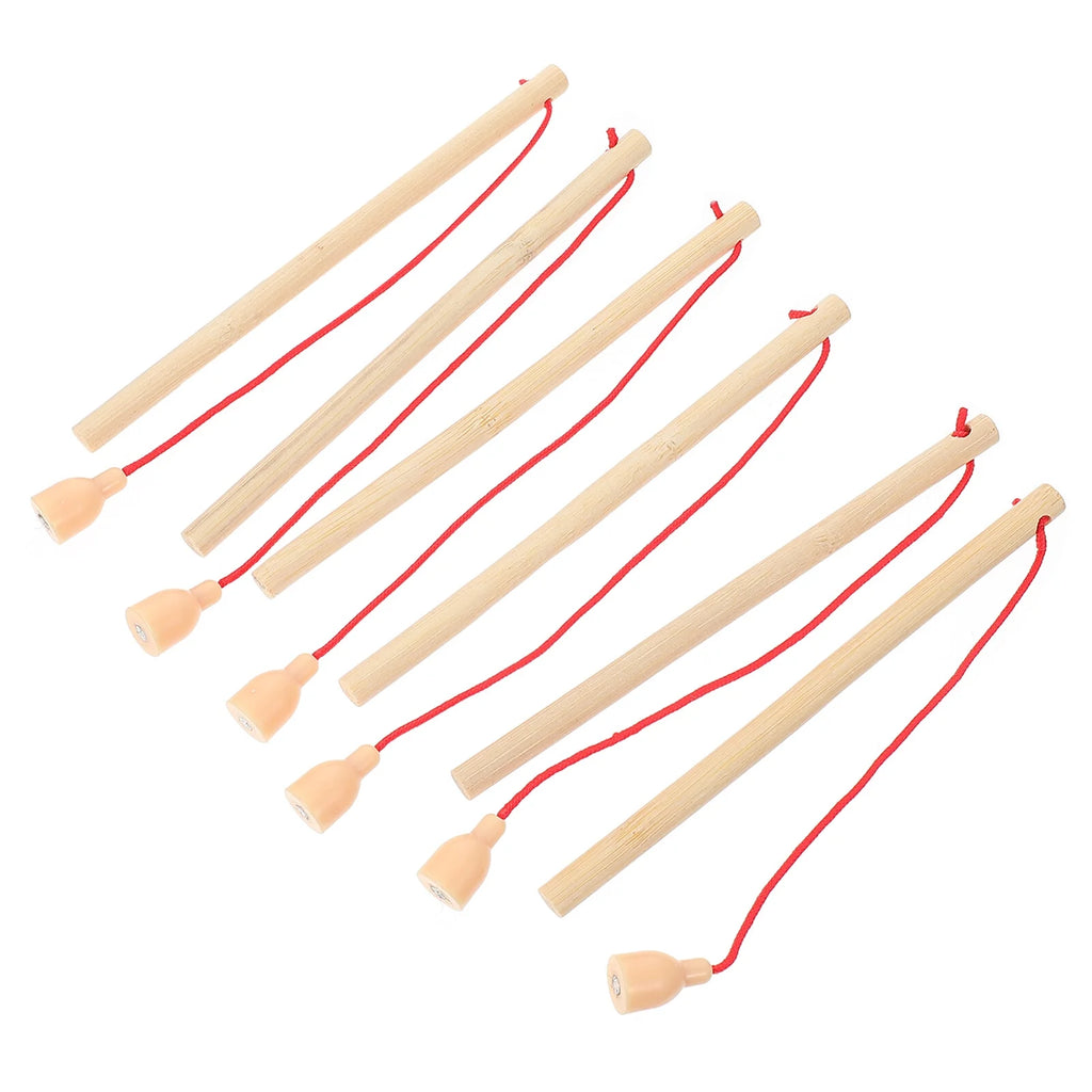 5Pcs Wooden Magnetic Fishing Poles Toys N73306