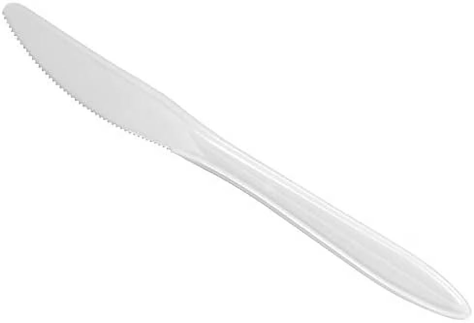 1000 Count White Plastic Knives J727