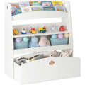 White 4 Shelves Children's Toy and Book Organizer Cabinet O812