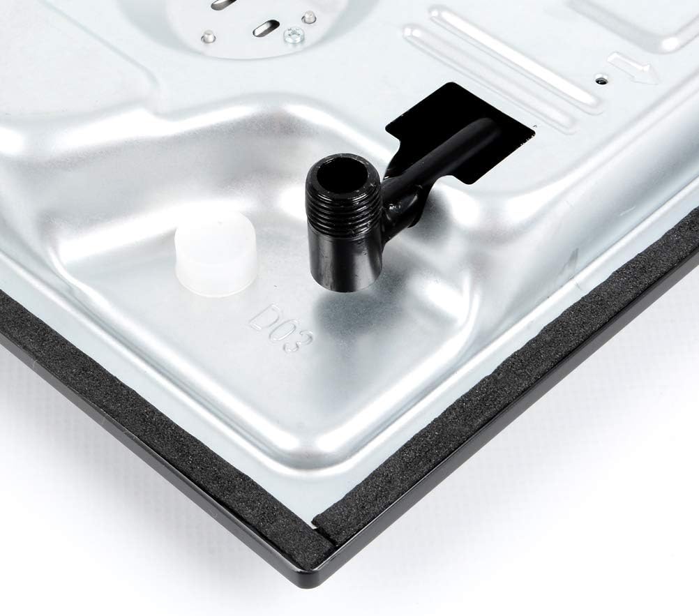 2 Burner 12 Inch Built-in LPG/Propane Gas Stove Top Glass Surface Cast Iron Cooktop K638