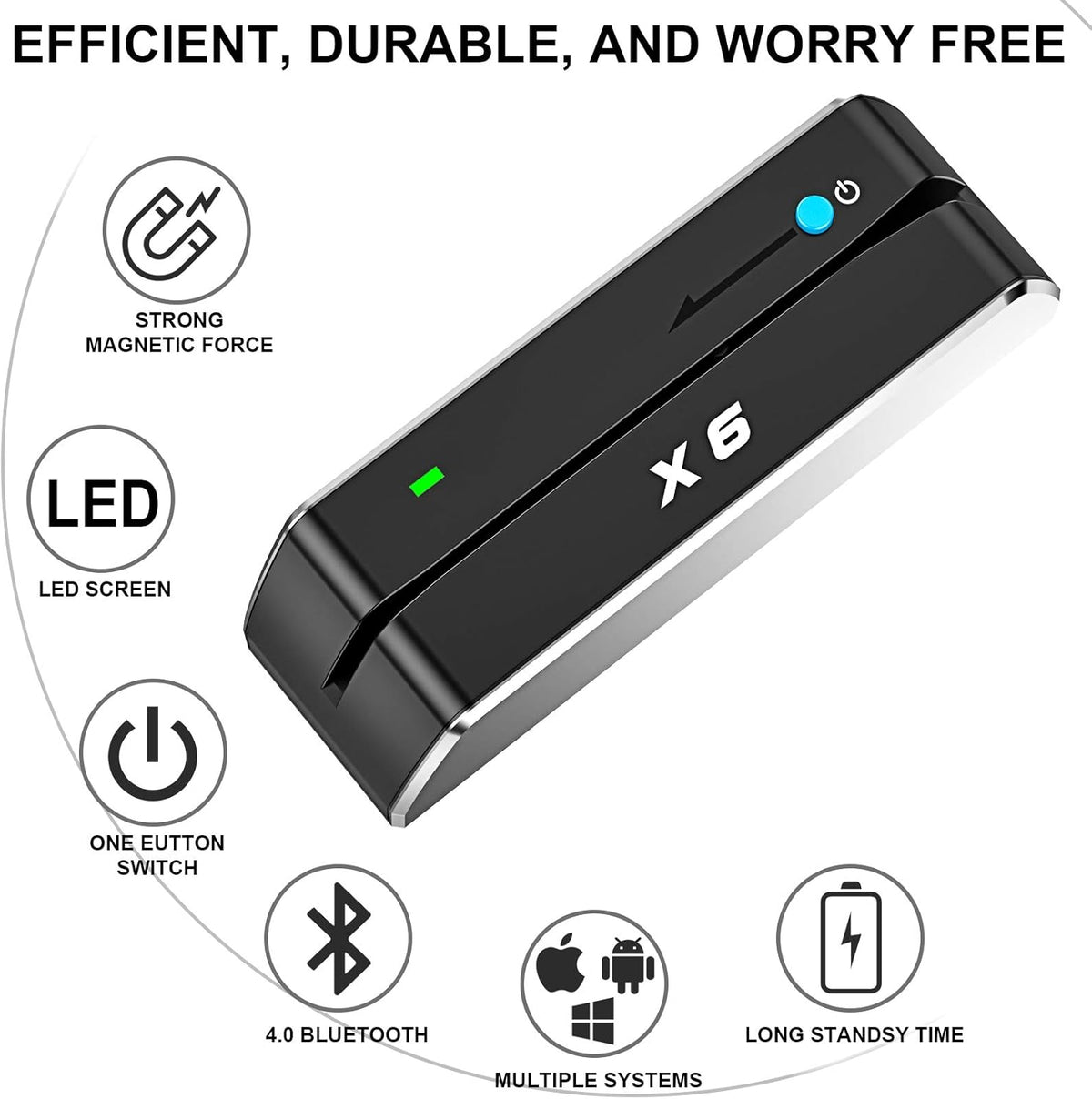 Magnetic Card Reader Writer USB 3 Tracks Swipe Encoder K857318