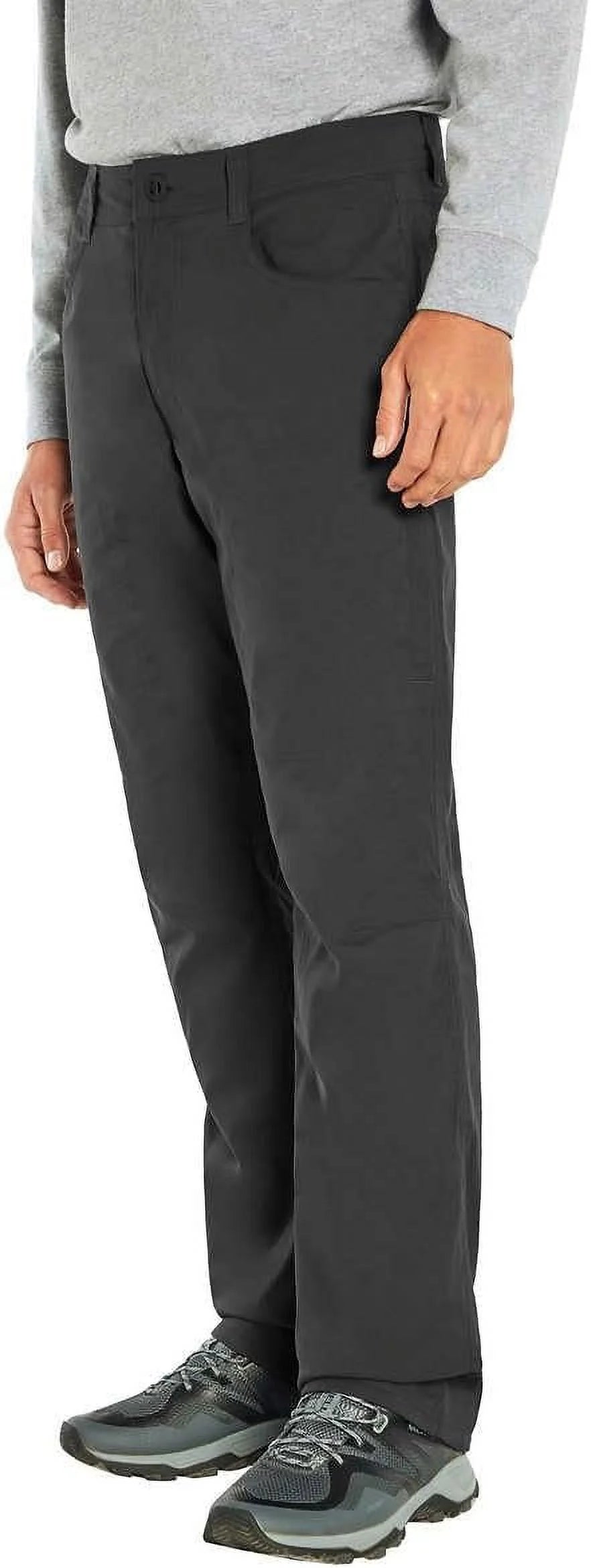 Men’s Fleece Lined Stretch Fabric Pant (Black,38x34) S257295