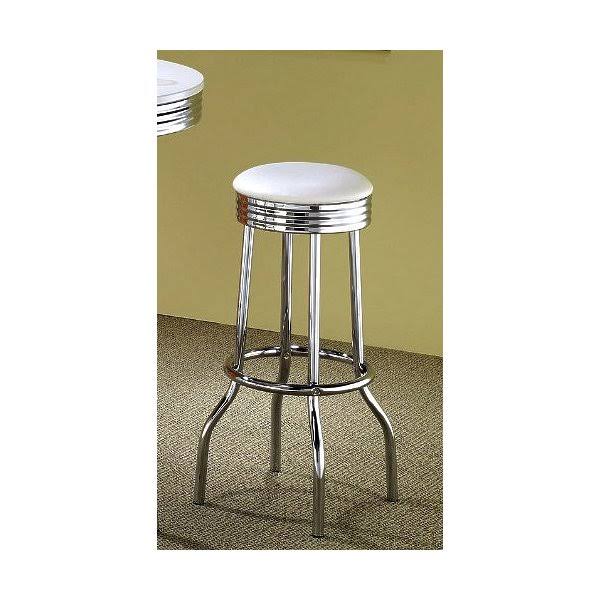 White Bar Stool Set of 2 K2429