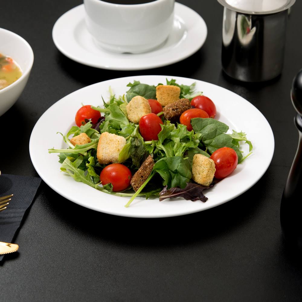 White 8-1/2x22 Salad Plate Q707527