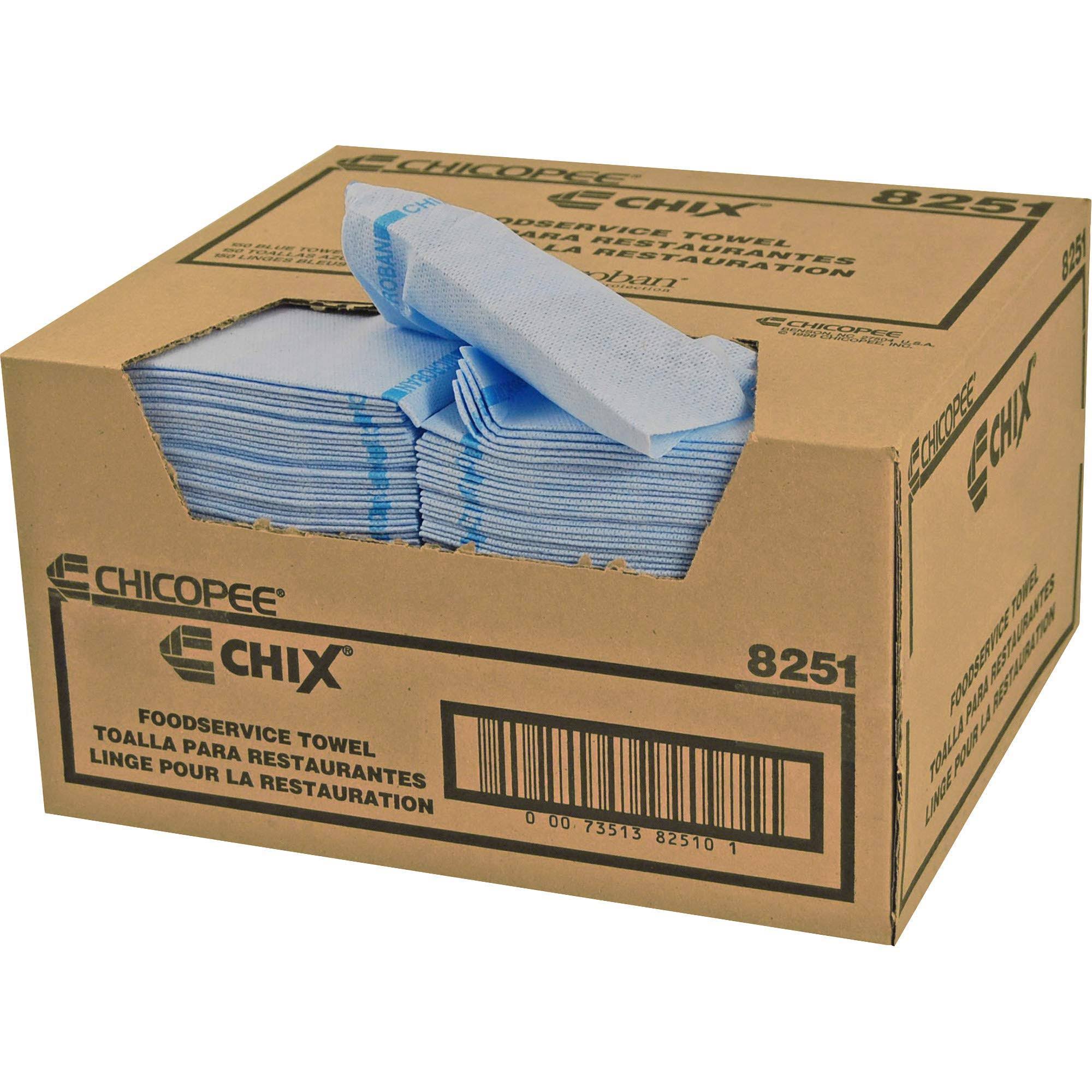 Blue 13 x 24 Food Service Towels 150/Carton A841703