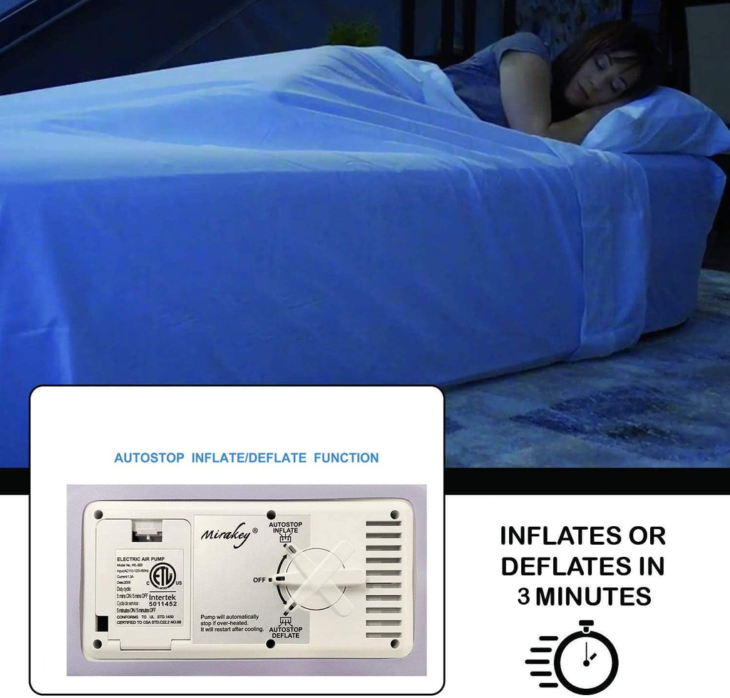 Queen Air Mattress with Built in Pump Raised 18 Waterproof Airbed R163