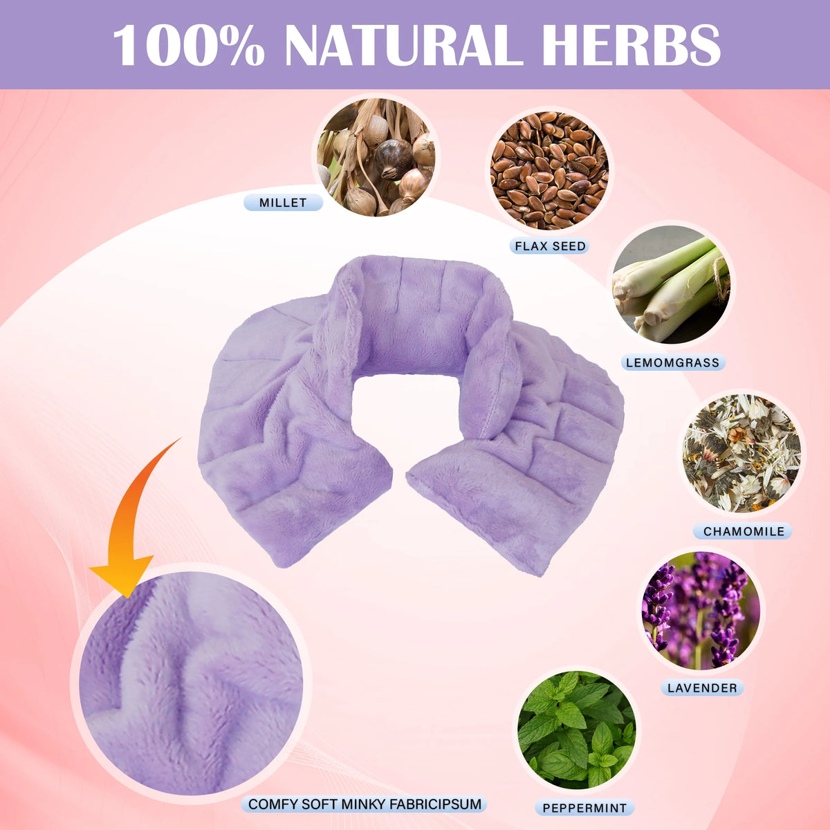 Lavender Herbal Neck & Shoulder Wrap F594537