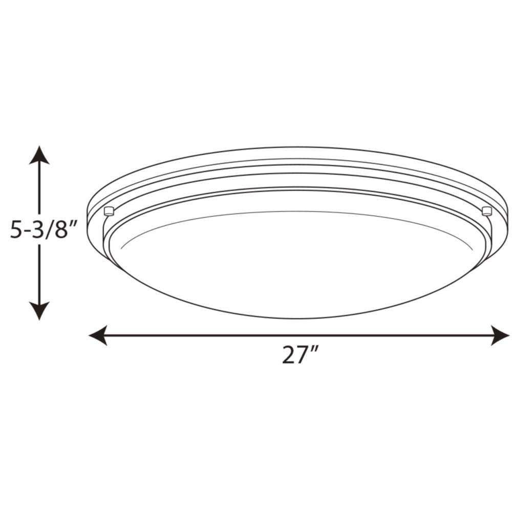 Brushed Nickel LED Flush Mount D540