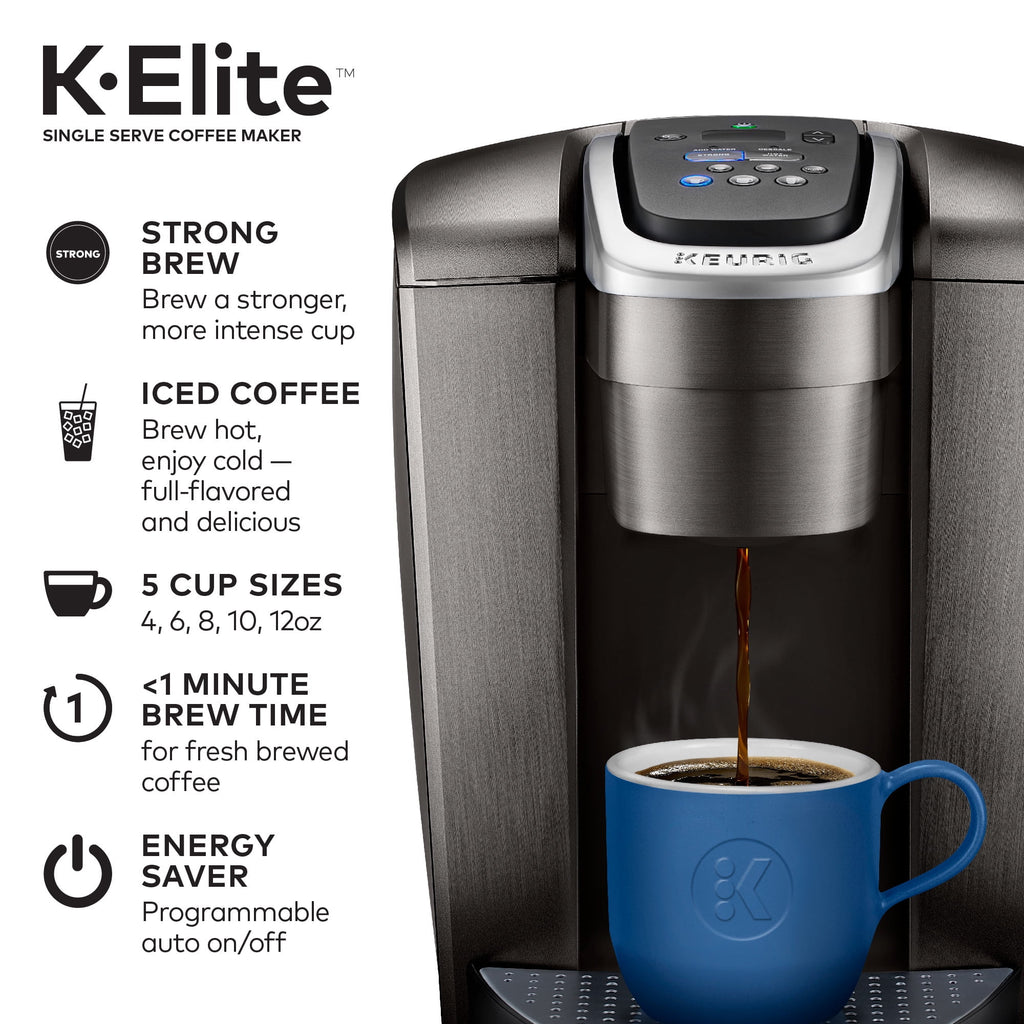 Brushed Slate Single-Serve K-Cup Pod Coffee Maker K137586