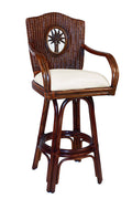 Swivel Rattan Barstool S36857